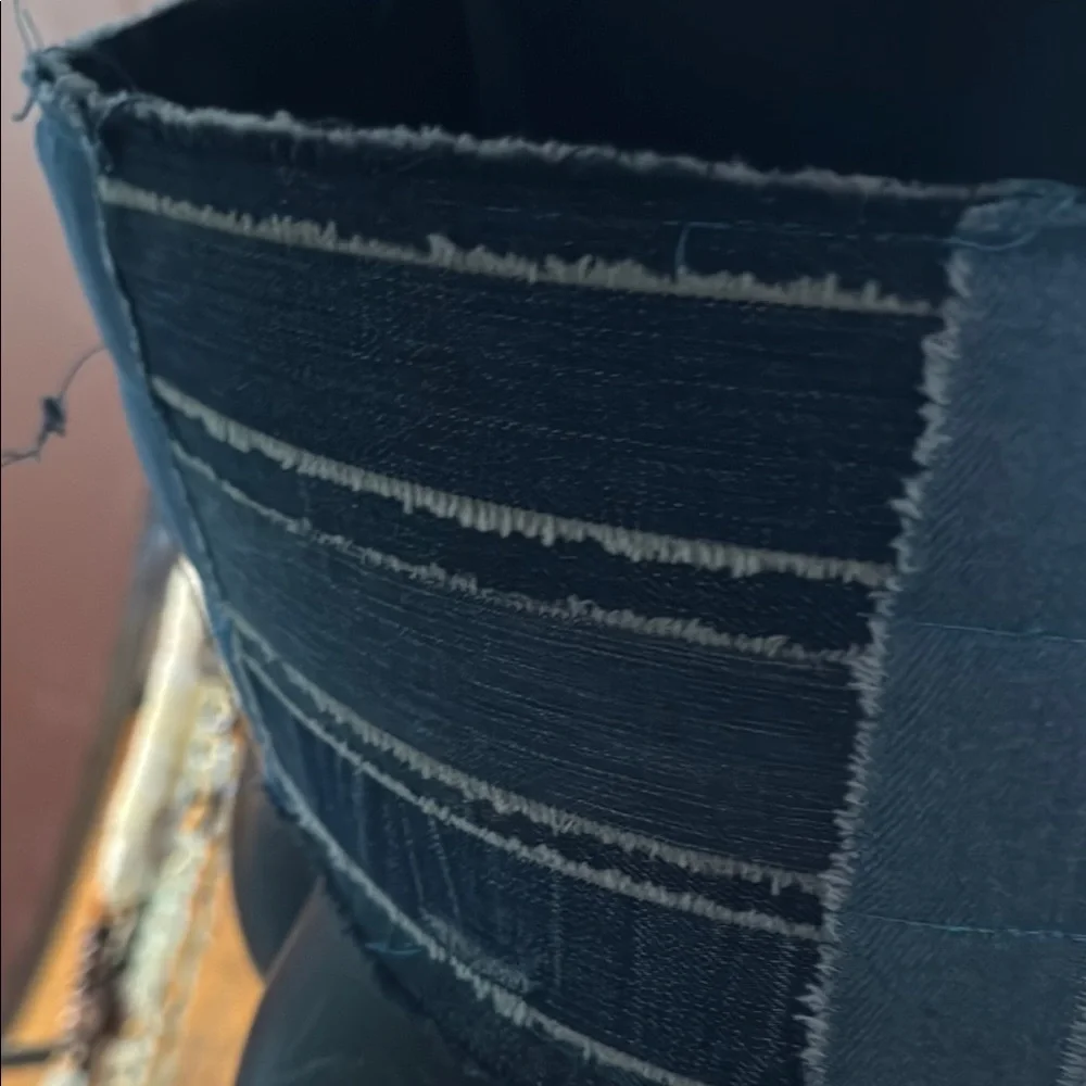 Striped Denim Waist Belt - Picture 5 of 5